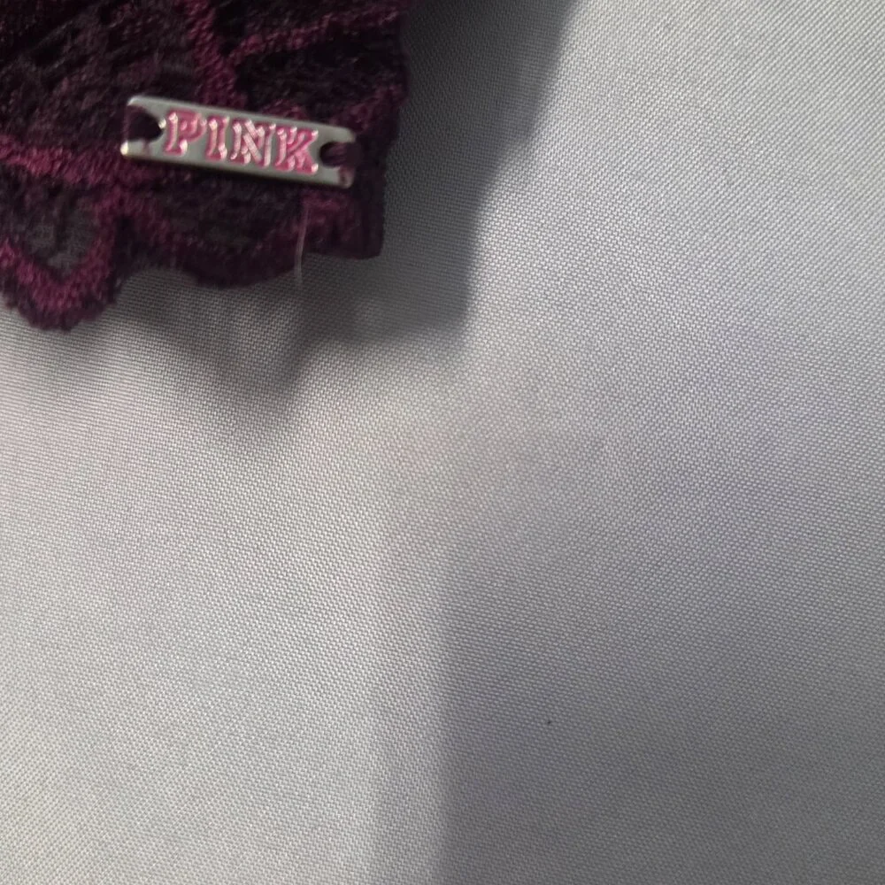 Trendy Victoria's Secret-Lace-Deep purple-Push-Up Bra 32DD-Sexy Lingerie - Picture 4 of 5